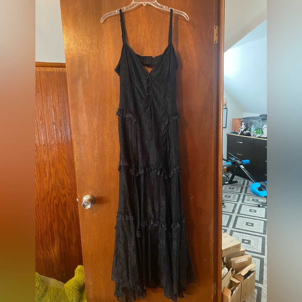 Dolls Kill IMAGINED WEST MAXI DRESS - BLACK